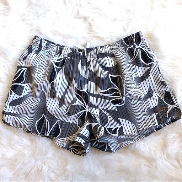 Speedo Other - Speedo Black and White Swim Board Shorts